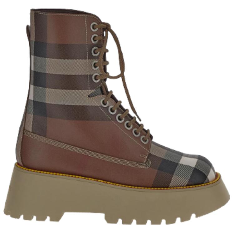 Женские ботинки Burberry Short Boots (редко-коричневые) — фото 2