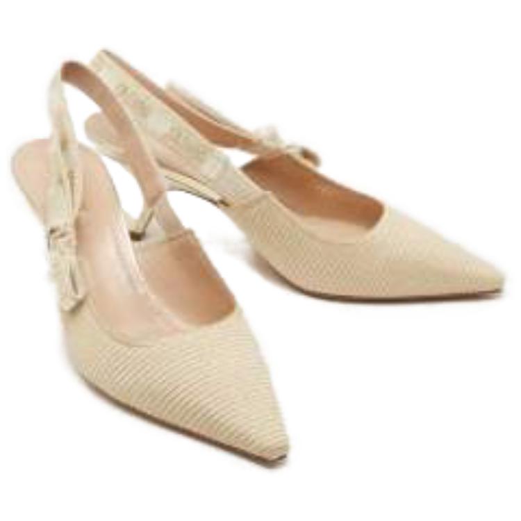 DIOR J'Adior Irregular Heel High Heels 6.5cm Women's Gold