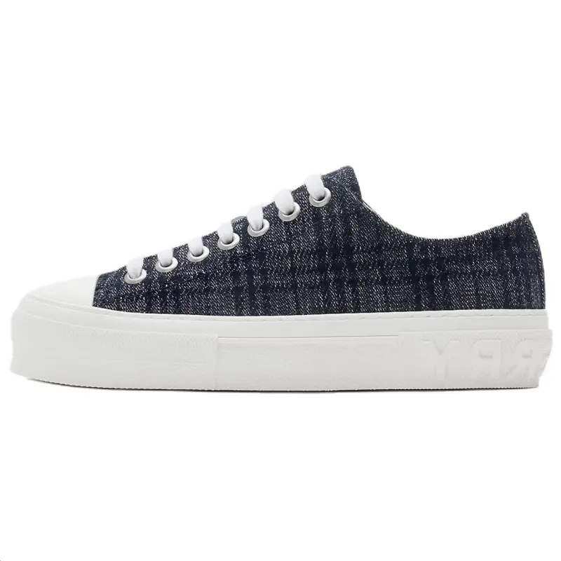 Burberry Low top Canvas Shoes Women's Indigo