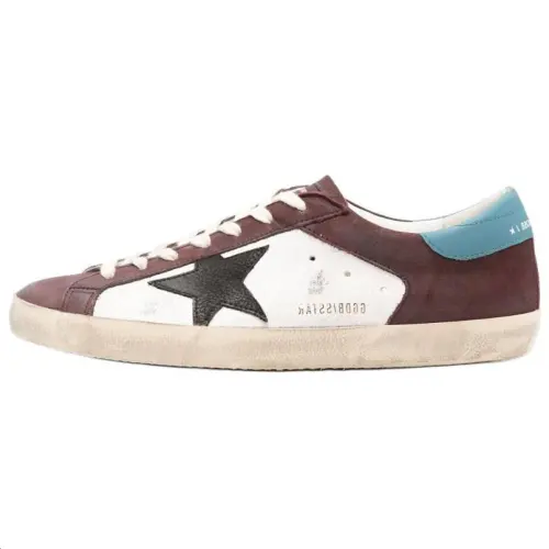 Golden Goose Super Star Leather Low top Skateboard Shoes Men's Red