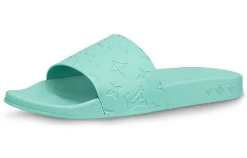 LOUIS VUITTON Waterfront EVA Slide Slippers Men's Green