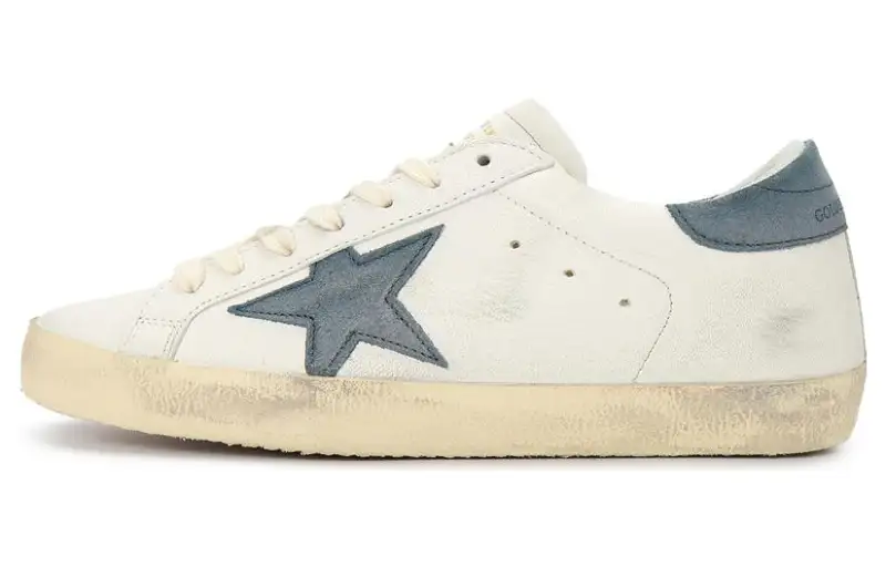 Golden Goose Super Star White Blue Suede