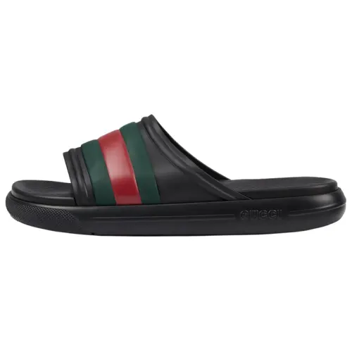 Gucci Web Slide Sandal 'Black Green Red'