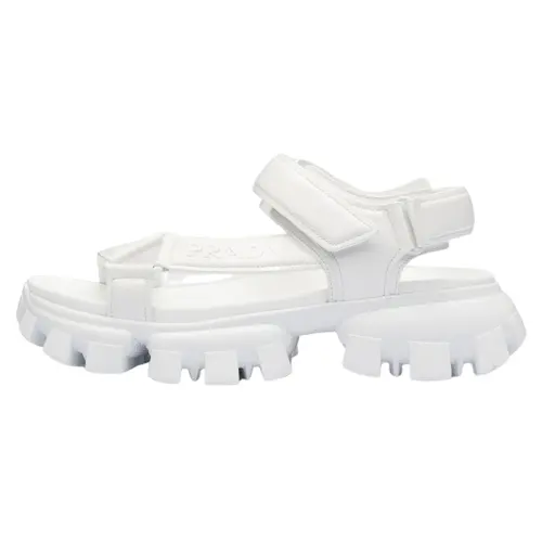 PRADA Leather Stylish Sandal Men's White