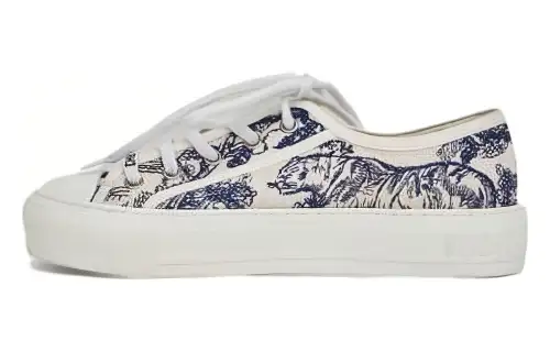 DIOR Walk'n'Dior Platform Shoes Sports Low top Stylish Skateboarding Shoes Women's Blue