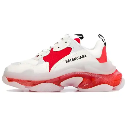 Balenciaga Triple S 'Clear Sole Red' Women's