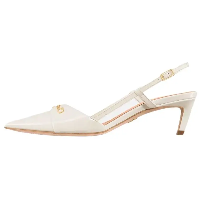 DIOR My Dior Slim Heel High Heels 5CM Women's Beige