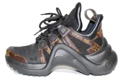 LOUIS VUITTON Archlight 1.0 Abrasion Resistant Low top Sports Casual Shoes, Arched Shoes Women's Black Brown
