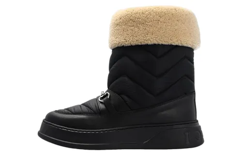 GUCCI Interlocking Ankle Boots Women's Black