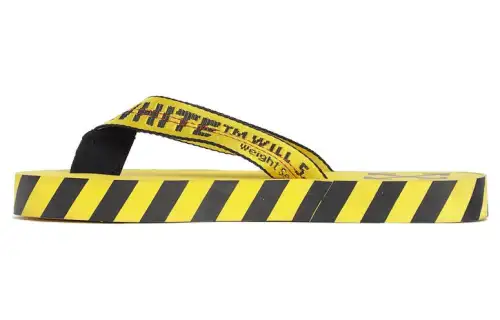 OFF WHITE Flip Flops Yellow