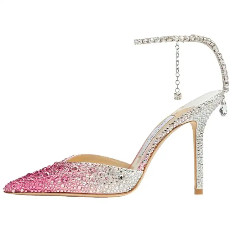 Jimmy Choo Saeda Crystal-embellished 100mm Pumps