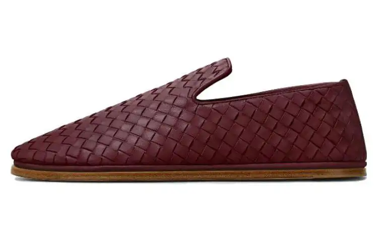 Bottega Veneta Sunday Sheepskin Casual Shoes Women's Burgundy