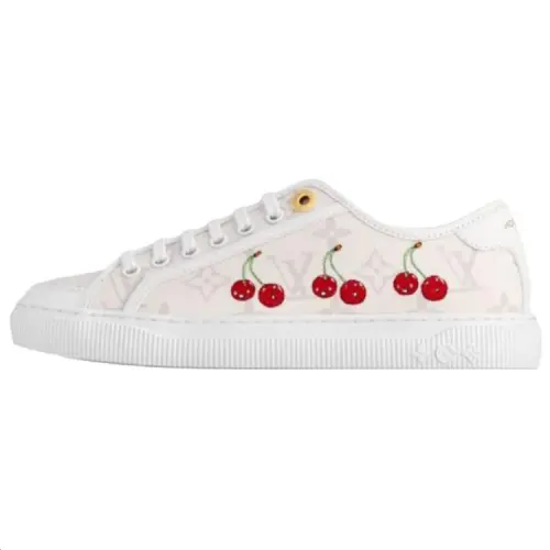Takashi Murakami x LOUIS VUITTON Cherry Collection Lagoon Low top Canvas Shoes Women's White