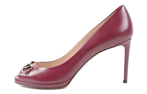 GUCCI Slim Heel High Heels Women's Red