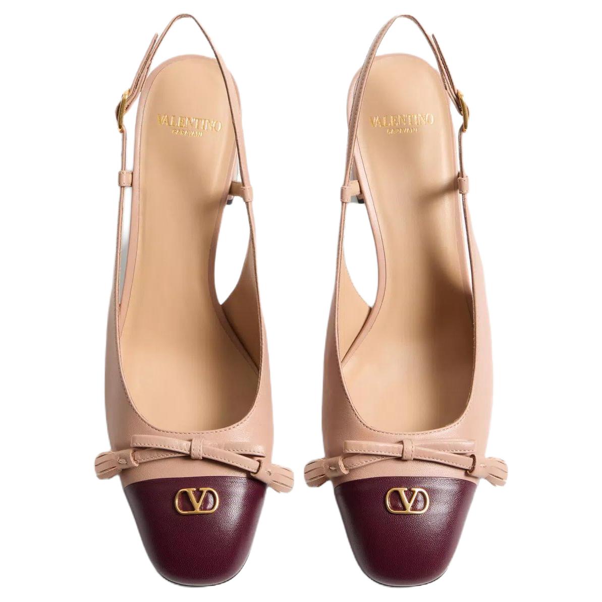 Женские туфли Valentino GARAVANI Valet Du Roi 6cm (розовый) — фото 5