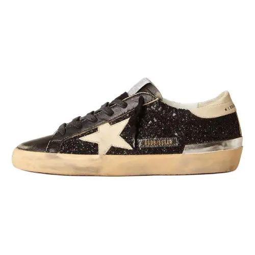 Golden Goose Super Star Low top Skateboard Shoes Women's Black
