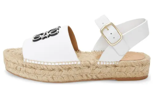 LOEWE One Strap Sandals Women's White