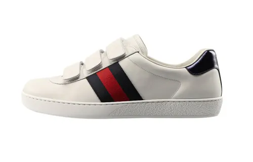 Gucci New Ace Grip-Strap Low 'White'