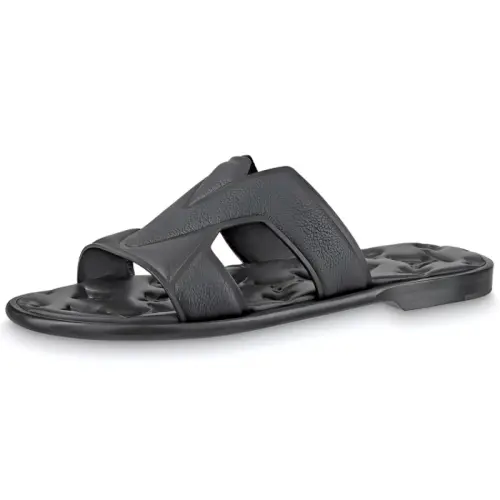 LOUIS VUITTON Oasis Slide Slippers Men's Black