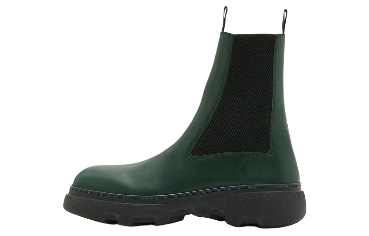 Мужские ботинки Burberry Creeper Chelsea (зеленые)