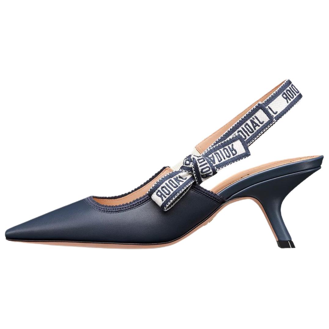 DIOR J'Adior Slim Heel High Heels 6.5cm Women's Deep Sea Blue