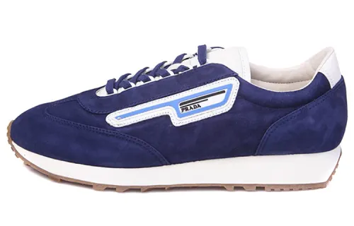 PRADA Sports Flat Shoes Men's Dark Blue