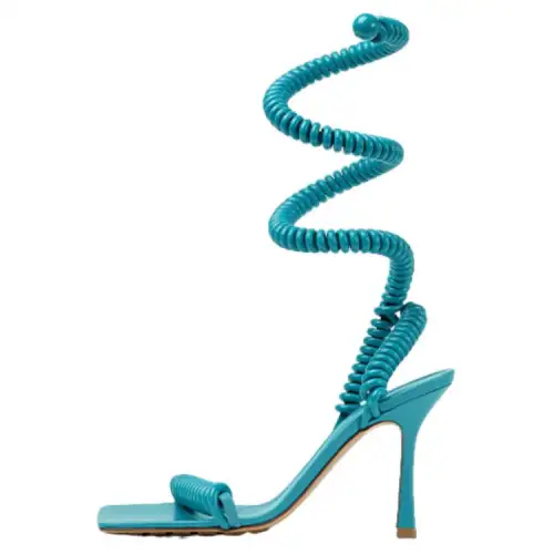 Bottega Veneta Stretch One Strap Sandals Women's Blue