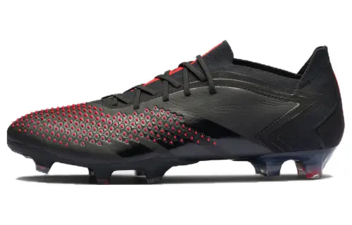 Adidas x PRADA Predator Accuracy Leather Soccer Shoes Unisex Black Red