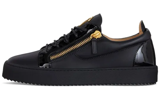 Giuseppe Zanotti Frankie Zip Detailed Lace Up Sneakers