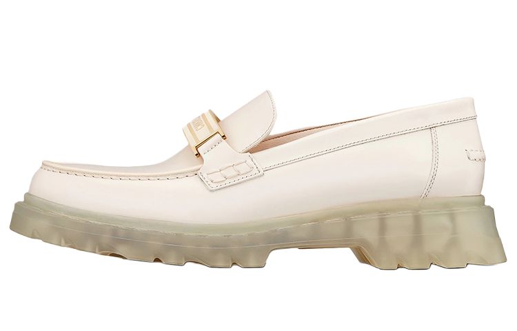 DIOR Code Flat Women's Casual Shoes Women's White
