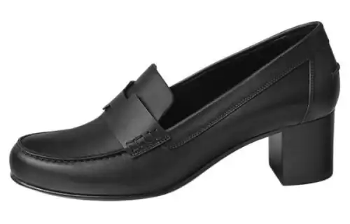 HERMES Intemporelle Loafers 5CM Women's Black