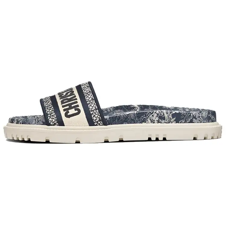 DIOR Dway Slides Deep Blue Women's