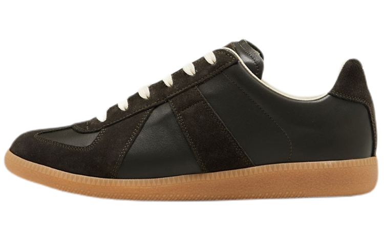 Мужские кеды Maison Margiela Replica (черно-коричневые)