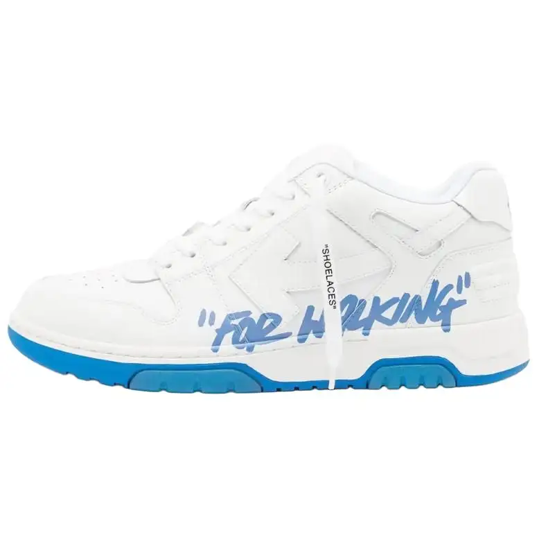OFF WHITE Out Of Office Low Top For Walking Sneaker 'White Blue'