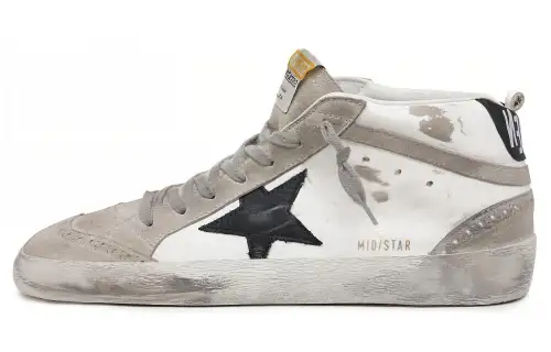 Golden Goose Mid Star Distressed-effect Sneakers