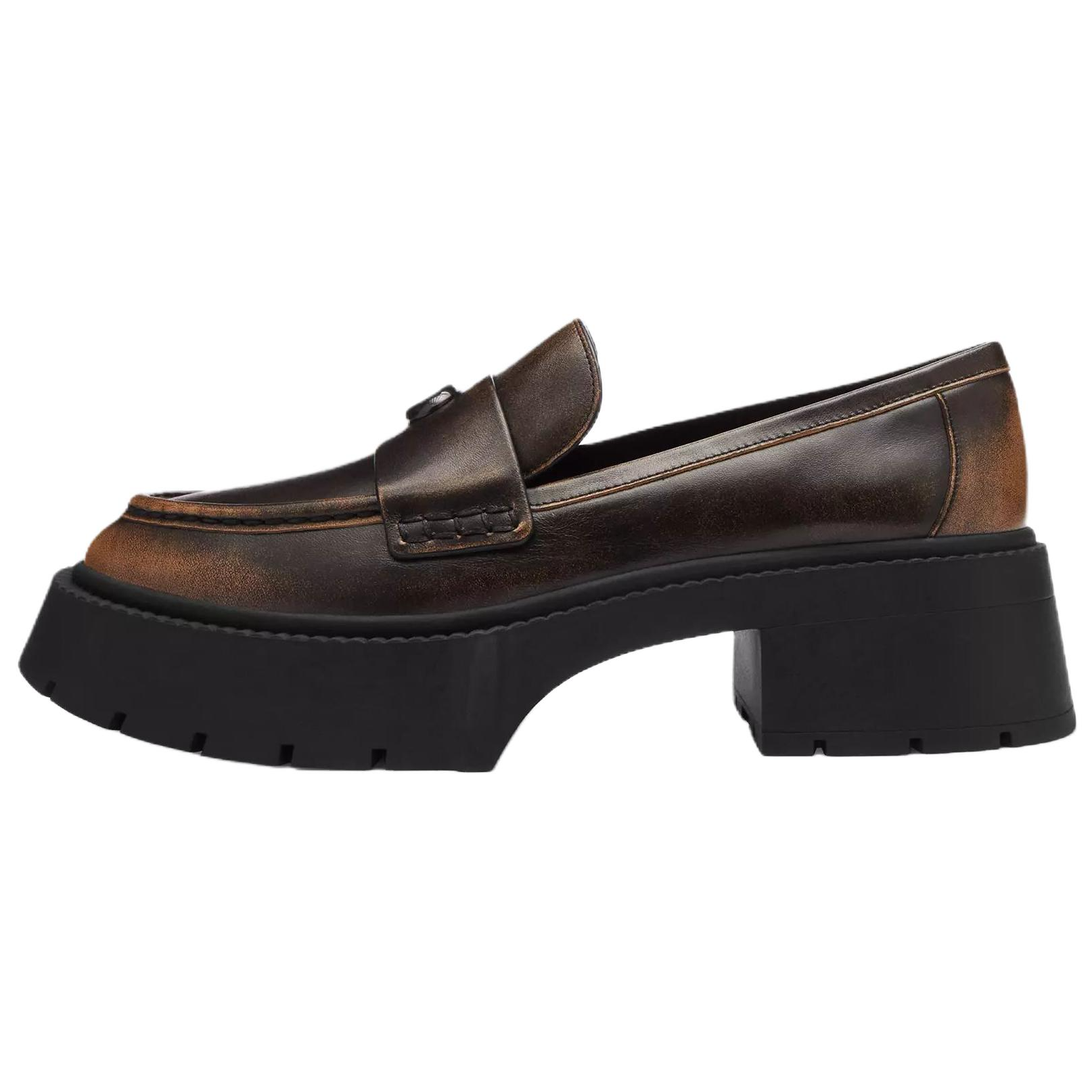 Женские лоферы COACH Leah 5.7cm (черные)