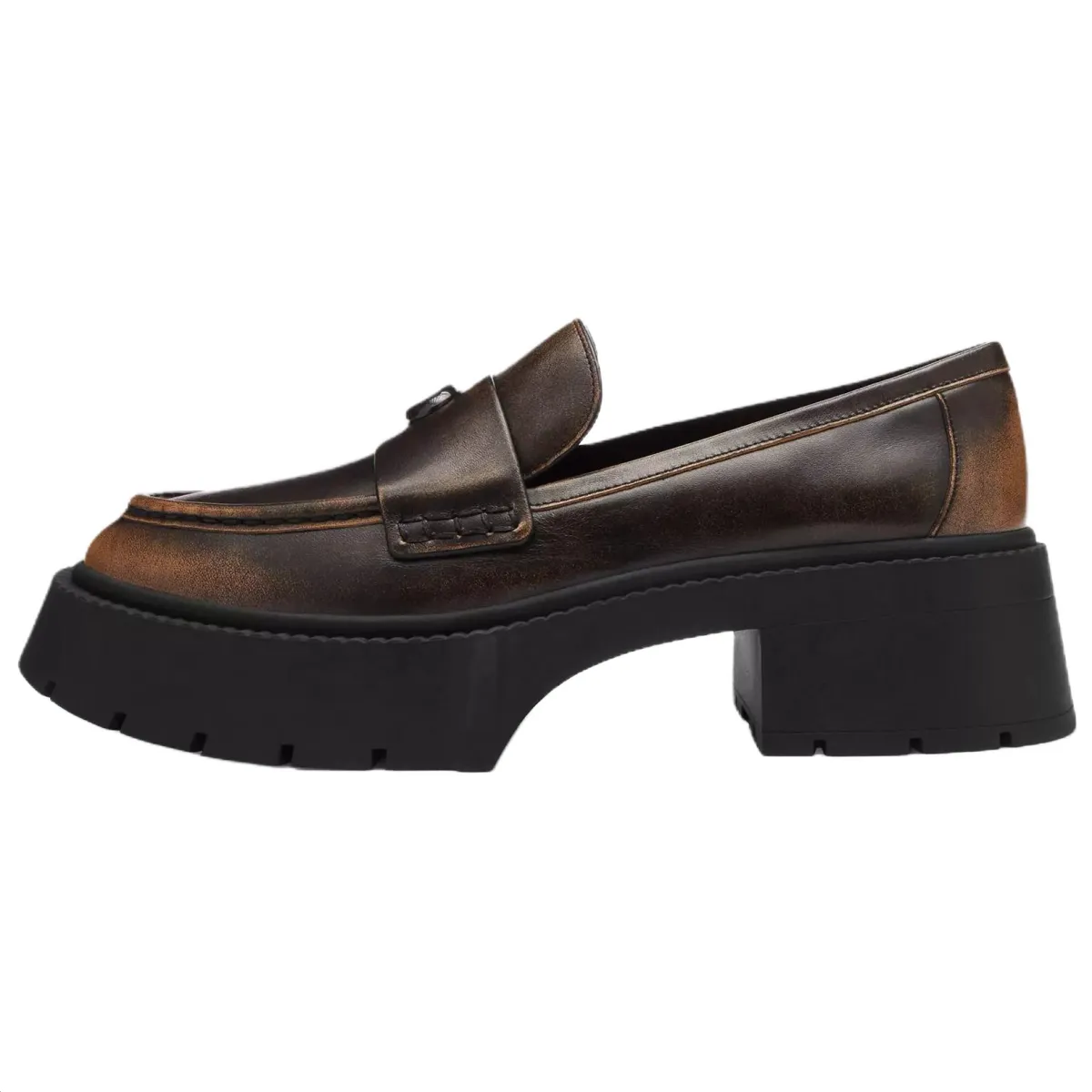 COACH Leah Loafers 5.7cm Women's Black