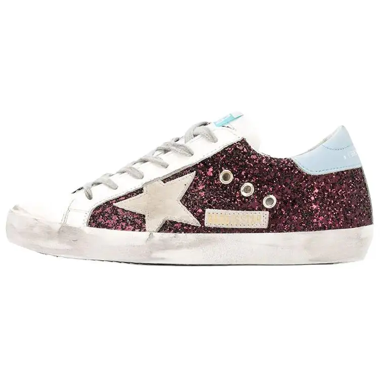 Golden Goose Super Star Low top Skateboard Shoes Women's Red
