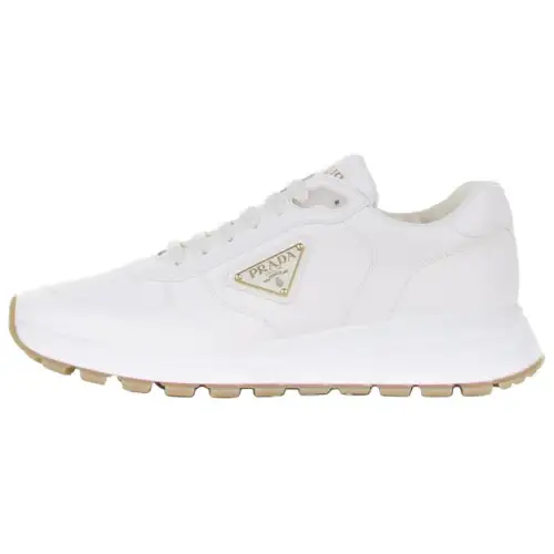 PRADA Prax 01 Leather Low top Casual Shoes Men's White