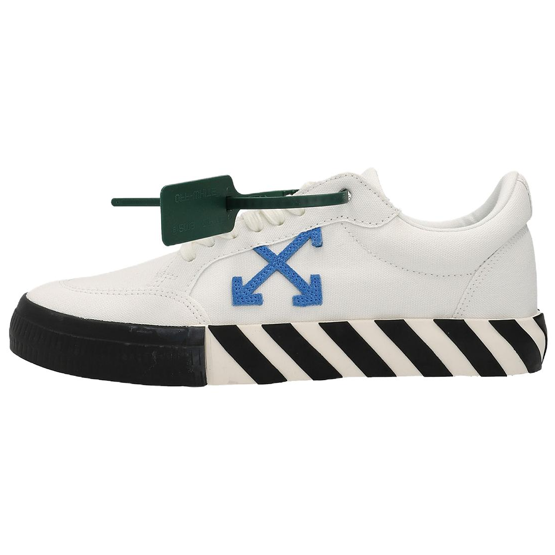 Мужские кеды OFF-WHITE (бело-черно-синие)