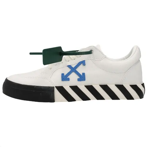 OFF WHITE Low Vulcanized Canvas White Blue