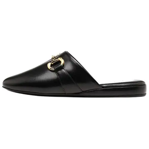 GUCCI Closed Toe Slippers Women's Black