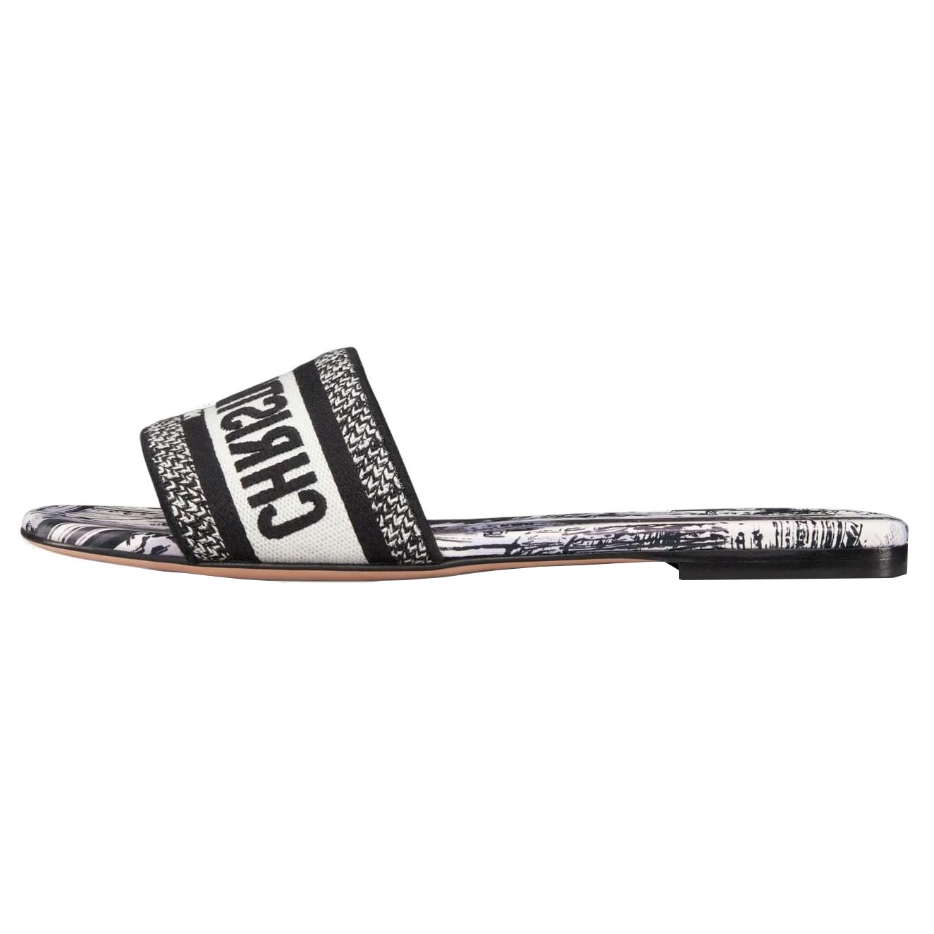 DIOR Dway Slide Slippers Women's Black