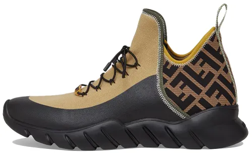 FENDI Mid top Casual Shoes Men's Black