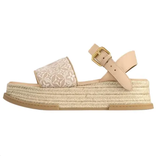 LOUIS VUITTON Maya One Strap Sandals Women's Light Umber