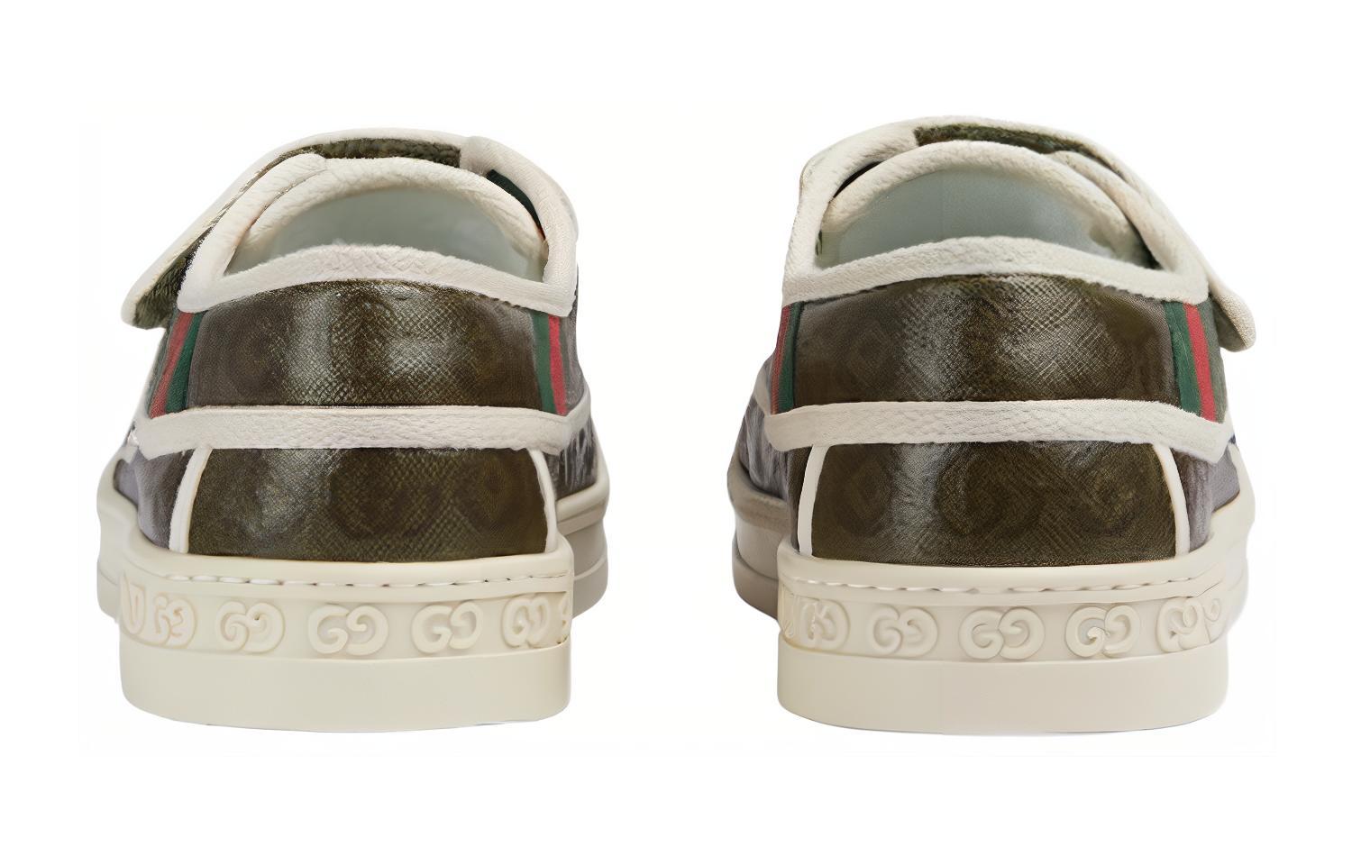 Детские кеды Gucci Tennis 1977 (темно-зеленые) — фото 3