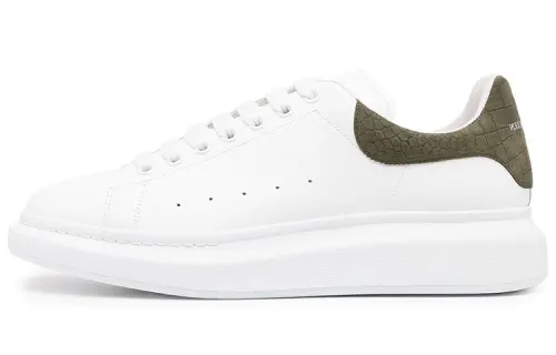 Alexander McQueen Oversized White Khaki Croc