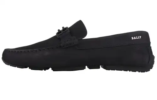 BALLY Leather Men's Casual Shoes Men's Black
