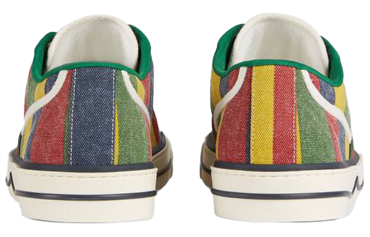 Мужские кеды Gucci Tennis 1977 (красно-зелено-желтый) — фото 5