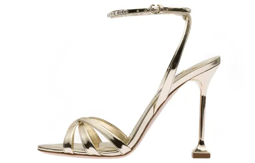 MIU MIU Crystal-embellished Metallic 110mm Sandals